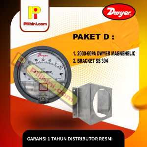 Paket D Dwyer Magnehelic 0 60 Ruang Isolasi (2000-60 pa)