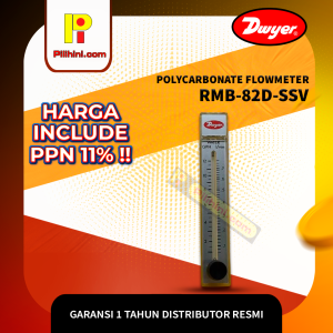 Dwyer RMB-82D-SSV Rate-Master® Polycarbonate Flowmeter